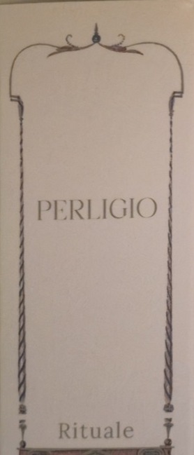 L'astuccio di Rituale, con la cornice incisa Perligio