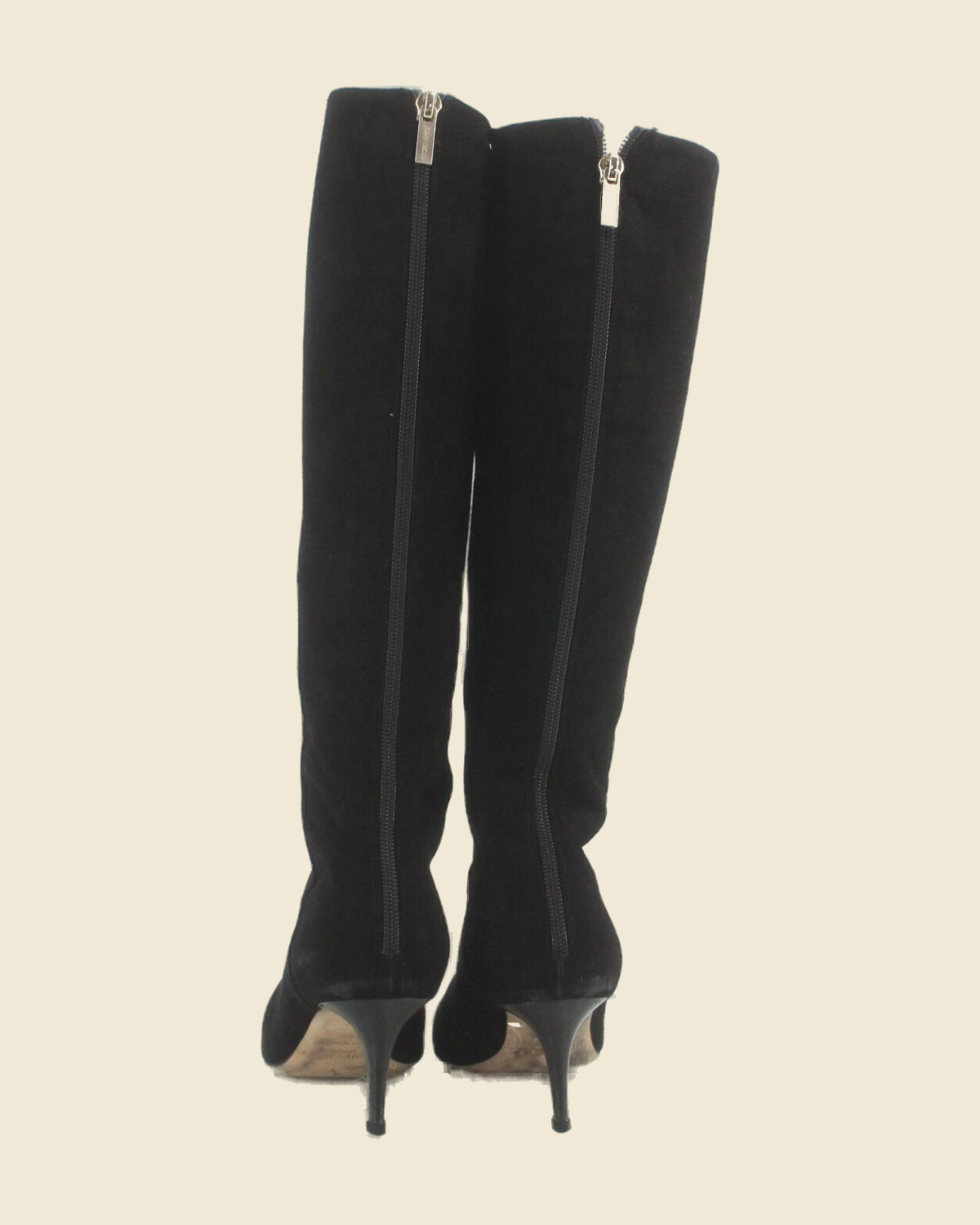 Stivali Jimmy Choo neri con gambale lungo e tacco alto — vista 3