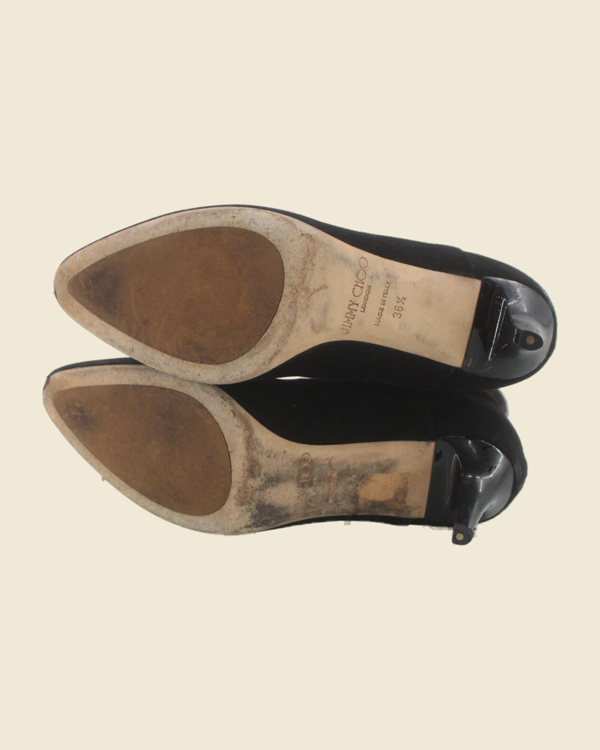 Stivali Jimmy Choo neri con gambale lungo e tacco alto — vista 4