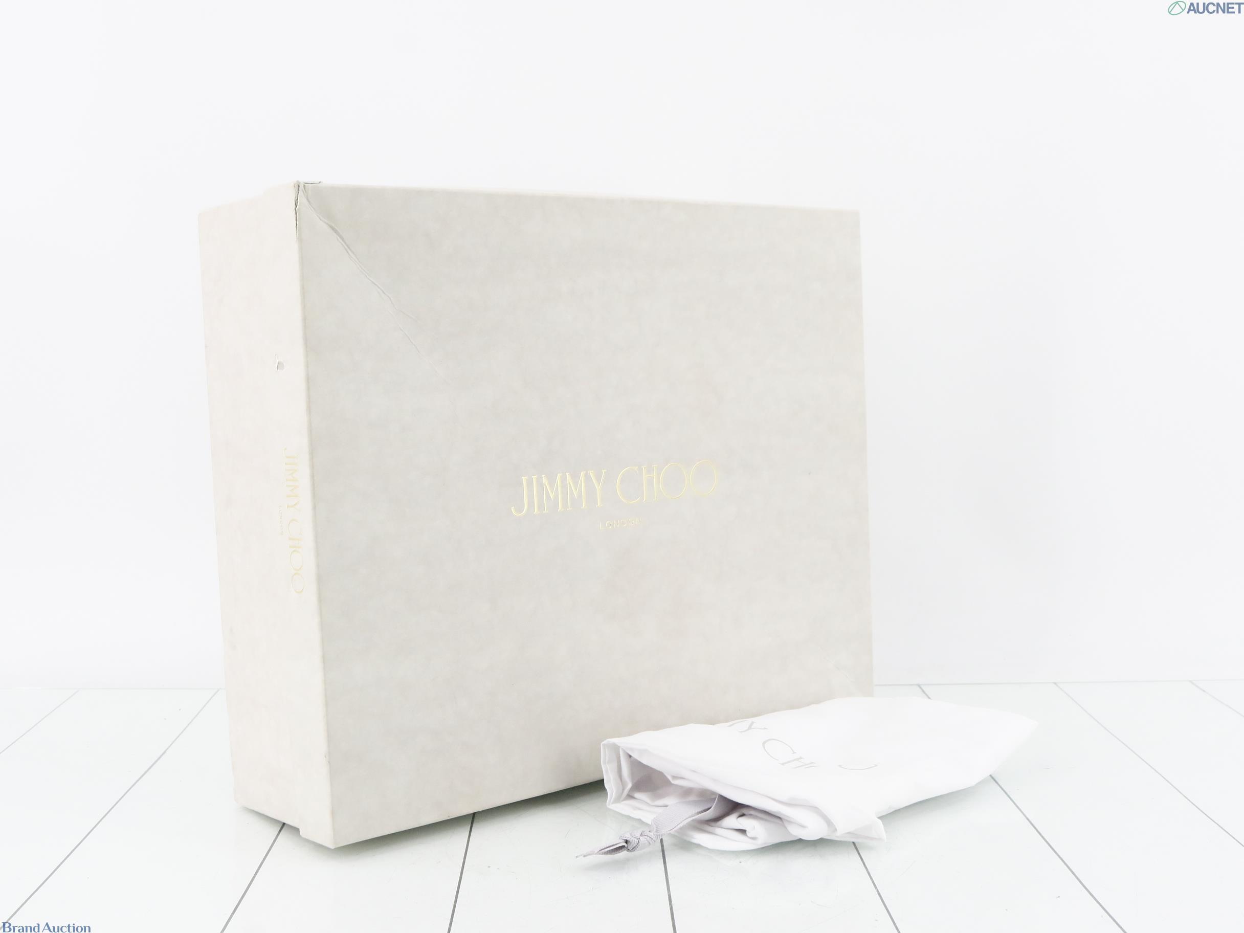 Stivali sopra il ginocchio Jimmy Choo color lilla con gambale a calza, plateau e tacco largo in vernice, vista frontale — vista 5