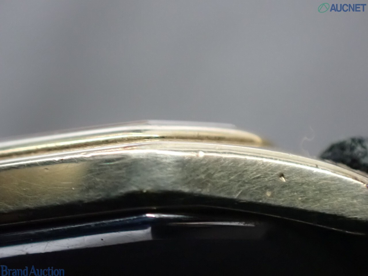 Orologio Citizen Exceed al quarzo, cassa rettangolare dorata, quadrante champagne e cinturino in pelle nera — vista 7