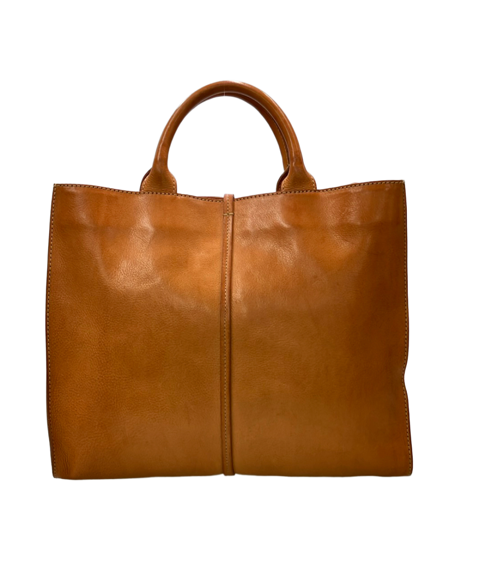 Genten · borsa tote color cuoio — vista 2