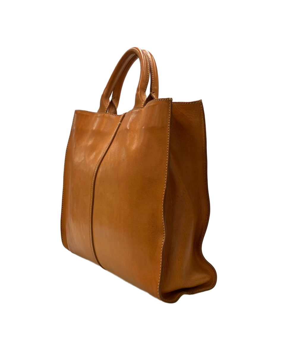Genten · borsa tote color cuoio — vista 3